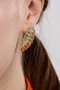 Heliophilia Silver Pendiente de Latón con Circón en Oro